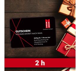 Geschenkgutschein 2h Erlebnis Boda Borg Zürich